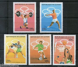Guinea 1995 Olympic Games Atlanta Sports Boxing Javelin Sc 1274-78 MNH # 6219