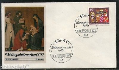 Germany 1972 Religious Painting Art Sc 1090 Profile Cachet FDC # 13145