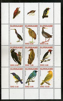 Suriname 2007 Birds Wildlife Animal Fauna Sc 1355 Setenant + Label MNH # 8067