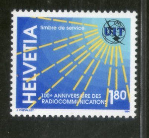 Switzerland 1994 Radio Communication Anniv. ITU 1v MNH # 3336