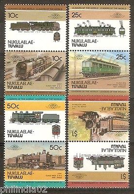 Tuvalu - Nukulaelae 1985 Locomotive Railway Train 8v MNH # 3125