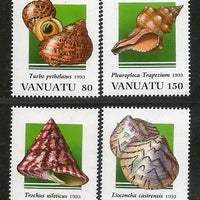 Vanuatu 1993 Sea Shells Marine Life Animals Sc 611-14 MNH # 3254