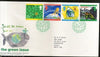 Great Britain 1992 Children’s Drawings Protect the Environment 4v FDC # F64