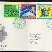 Great Britain 1992 Children’s Drawings Protect the Environment 4v FDC # F64