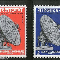 Bangladesh 1975 Betbunia Satellite Earth Station Telecommunication Sc 89-90 MNH # 3243