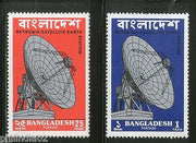 Bangladesh 1975 Betbunia Satellite Earth Station Telecommunication Sc 89-90 MNH # 3243