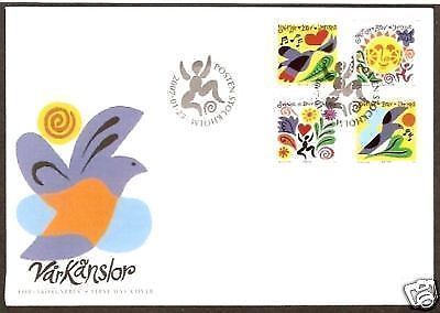 Sweden 2007 Spring Feelings Art Painting Bird Sun FDC # 9332