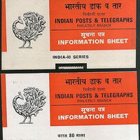 India 1980 Stamp Exhibition Rowland Hill Phila-808a Hindi & English Blank Folder # 16163