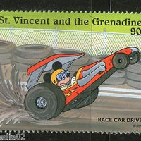 St. Vincent 1996 Sport Car Race Driver Mickey Mose Automobile DisneySc 2251i MNH