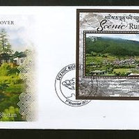 Bhutan 2017 Tourism Scenic Rural Nature Beauty Himalayan Archite M/s FDC # F144