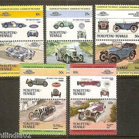 Tuvalu - Nukufetau 1985 Cars Automobile Transport 10v MNH # 3468