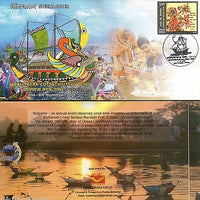 Inde 2009 Baliyatra Cuttack Festival Bateau décoré Navire fluvial Sp. Couverture 18062B