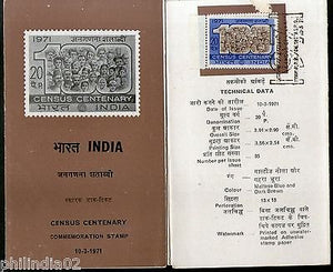 India 1971 Census Centenary  Phila-534 Cancelled Folder