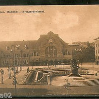Netherlands 1908 Aachen Station War Memorial Architecture Used View Post Card