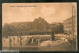 Netherlands 1908 Aachen Station War Memorial Architecture Used View Post Card