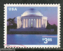 USA 2002 $3.85 Jefferson Memorial Architecture Sc 3647 Used Stamp# 2165