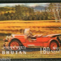 Bhutan 1971 Car Simplex USA Antique Automobiles Exotica 3D Stamp Sc128l MNH 3715