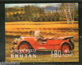 Bhutan 1971 Car Simplex USA Antique Automobiles Exotica 3D Stamp Sc128l MNH # 3715