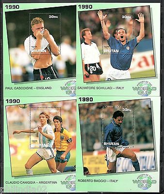 Bhutan 1991 History of World Cup Football Soccer Sc 1043-48 6 M/s Set MNH # 7943