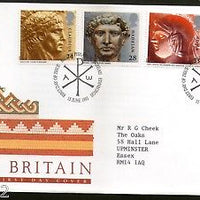 Great Britain 1993 Roman British Artifacts Claudius Hadrian Roma 4v FDC # F44