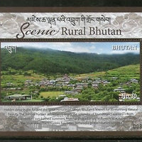 Bhutan 2017 Tourism Scenic Rural Nature Beauty Himalayan Archite M/s MNH # 5239