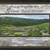 Bhutan 2017 Tourism Scenic Rural Nature Beauty Himalayan Archite M/s MNH # 5239
