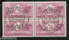 India 1965 Telecommunication Union ITU Blk4 MNH with First Day Cancelled # 1743