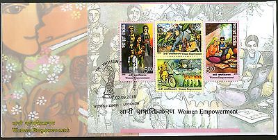 India 2015 Women Empowerment Adult Education Elephant M/s on FDC