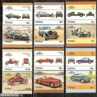 Tuvalu 1985 Motor Cars Automobile Transport 12v MNH # 3310