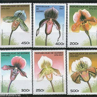 Guinea 1997 Flowers Orchid Tree Plant Flora Sc 1375-80 MNH # 13218