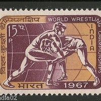 India 1967 World Wrestling Championship Sport Phila-453 MNH