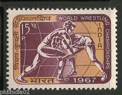 India 1967 World Wrestling Championship Sport Phila-453 MNH