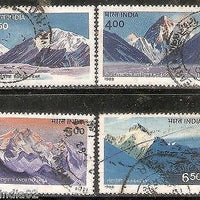 India 1988 Himalayan Peaks Mountain Phila-1145-48 Used Set