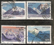 India 1988 Himalayan Peaks Mountain Phila-1145-48 Used Set