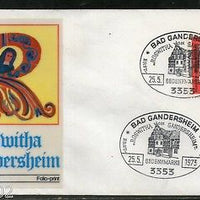 Germany 1973 Roswitha Poet Paintig Religion Sc 1117 Profile Cachet FDC # 13041