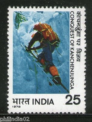 India 1978 Conquest of Kanchanjunga 25p Phila-748 1V MNH