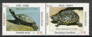 Bangladesh 2011 Rare Species of Turtles Reptiles Animals Se-Tenant MNH # 4002