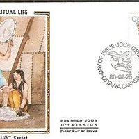 Canada 1980 Inuit Spiritual Eskimos Colorano Silk Cover # 13191