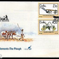 Ciskei 1990 Agricultural Implements Plough Wooden beam Plow Sc 155-58 FDC # 6426
