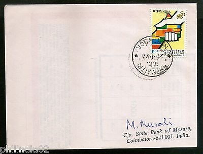 India 1996 Antarctica 15th Scientific Expedition Cover Maitri P.O Cancel # 7717A