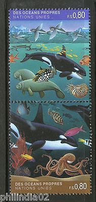 United Nations 1992 Clean Oceans Whale Fauna Sea Animal Sc 215a MNH # 3212