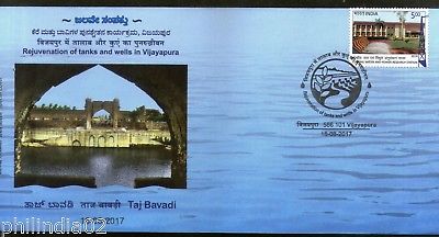 India 2017 Rejuvenation of Tanks & Wells Taj Bavadi Save Water Sp. Cover # 6692