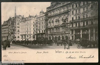 Austria 1901 Hotel Meissl & Schadn Wien Vienna Vintage Picture Post Card # PC25