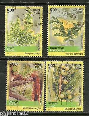 India 2003 Medicinal Plants of India 4v Phila-1964a Used Set