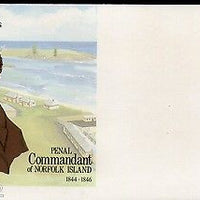 Norfolk Is. Major Joseph Childs Postal Stationery Envelope Mint #16343