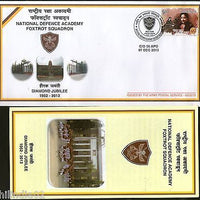 India 2013 National Defence Academy Foxtrot Squadron Coat of Arms APO Cover 7121