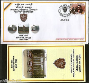 India 2013 National Defence Academy Foxtrot Squadron Coat of Arms APO Cover 7121