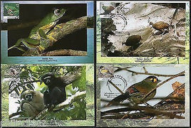 India 2012 Convention on Biological Diversity Bird Frog Monkey Animal Max Card # 8240