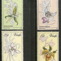 Venda 1981 Orchids Flower Trees Plants Flora Sc 48-51 MNH # 4054