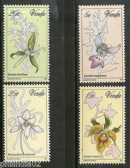 Venda 1981 Orchids Flower Trees Plants Flora Sc 48-51 MNH # 4054
